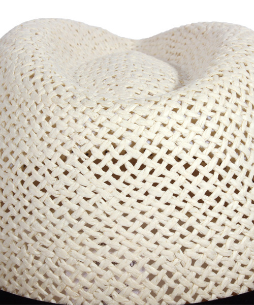 ８(eight)（エイト）の「シンプルな ペーパーハット 麦わら帽子（ハット・メンズ・ベージュ/ホワイト/ブラウン/ブラック・FREE）」の11枚目の写真