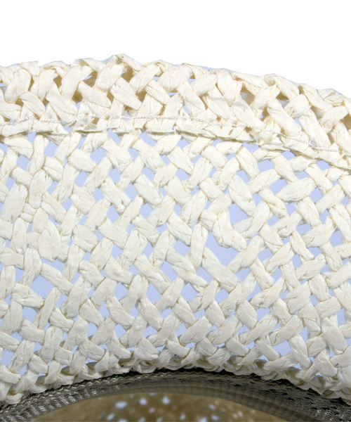 ８(eight)（エイト）の「シンプルな ペーパーハット 麦わら帽子（ハット・メンズ・ベージュ/ホワイト/ブラウン/ブラック・FREE）」の13枚目の写真