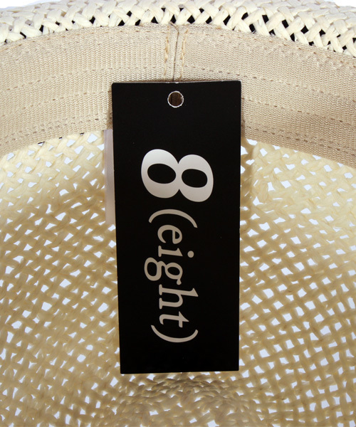 ８(eight)（エイト）の「シンプルな ペーパーハット 麦わら帽子（ハット・メンズ・ベージュ/ホワイト/ブラウン/ブラック・FREE）」の14枚目の写真