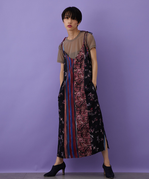 STUDIOUS（ステュディオス）の「ヴィンテージフラワーキャミワンピース（ワンピース・レディース・マルチ・1）」の4枚目の写真