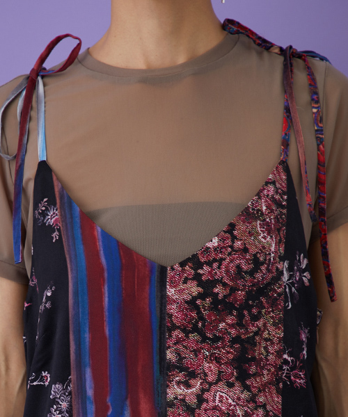 STUDIOUS（ステュディオス）の「ヴィンテージフラワーキャミワンピース（ワンピース・レディース・マルチ・1）」の10枚目の写真