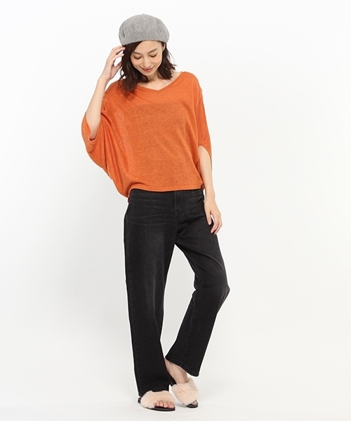 LAKOLE(ラコレ)の「シンプルバスクベレー帽 / LAKOLE(ハンチング/ベレー帽・レディース・ベージュ/ボルドー/グレー/ブラック/グリーン/ネイビー/マスタード/チャコール・FREE)」の18枚目の写真