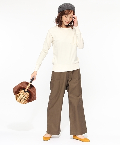 LAKOLE(ラコレ)の「シンプルバスクベレー帽 / LAKOLE(ハンチング/ベレー帽・レディース・ベージュ/ボルドー/グレー/ブラック/グリーン/ネイビー/マスタード/チャコール・FREE)」の11枚目の写真