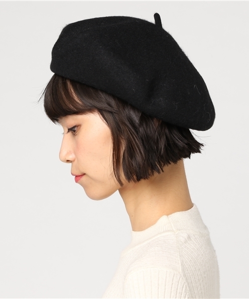 LAKOLE(ラコレ)の「シンプルバスクベレー帽 / LAKOLE(ハンチング/ベレー帽・レディース・ベージュ/ボルドー/グレー/ブラック/グリーン/ネイビー/マスタード/チャコール・FREE)」の17枚目の写真