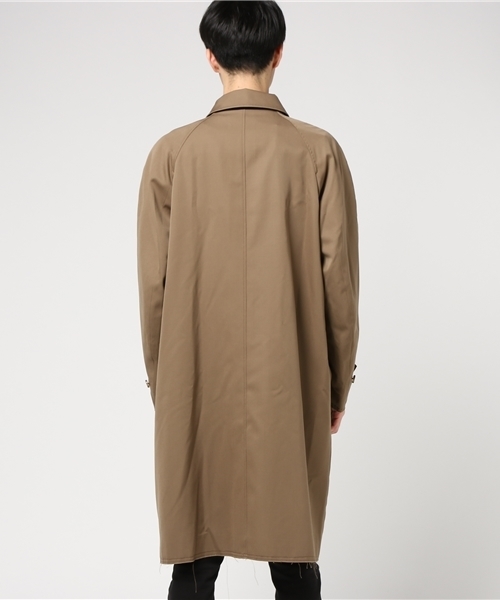 STUDIOUS（ステュディオス）の「【STUDIOUS】ウールギャバシングルトレンチコート（ステンカラーコート・メンズ・ベージュ/ネイビー・2/1）」の5枚目の写真
