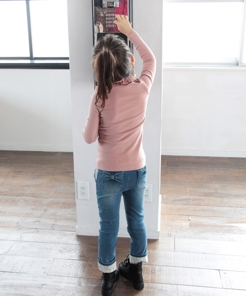 Rora（ローラ）の「ロールアップ デニム スキニーパンツ（デニムパンツ・キッズ・ワンウォッシュ・110cm/100cm/120cm/130cm/90㎝/140cm/150cm）」の15枚目の写真