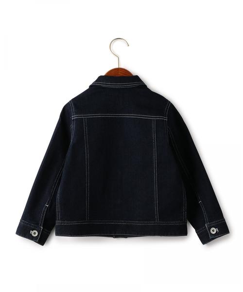 green label relaxing（グリーンレーベルリラクシング）の「デニムブルゾン ◆（デニムジャケット・キッズ・ネイビー・125/105/115/135）」の2枚目の写真