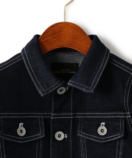 green label relaxing（グリーンレーベルリラクシング）の「デニムブルゾン ◆（デニムジャケット・キッズ・ネイビー・125/105/115/135）」の3枚目の写真