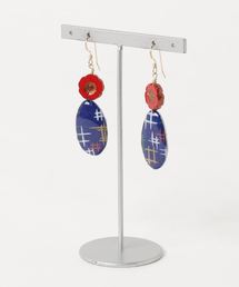 【そそ屋】友禅フラワーピアス
