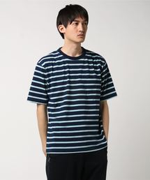 インディゴボーダーポケットTシャツ