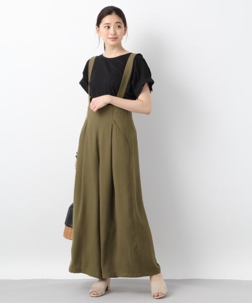 LEPSIM（レプシィム）の「サスツキハイウエストワイドパンツSS　795902（その他パンツ・レディース・ブラック/ドット/ナチュラル/カーキ・MEDIUM/LARGE）」の3枚目の写真