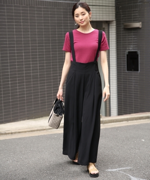 LEPSIM（レプシィム）の「サスツキハイウエストワイドパンツSS　795902（その他パンツ・レディース・ブラック/ドット/ナチュラル/カーキ・MEDIUM/LARGE）」の7枚目の写真