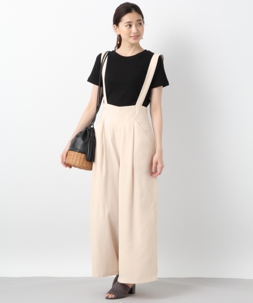 LEPSIM（レプシィム）の「サスツキハイウエストワイドパンツSS　795902（その他パンツ・レディース・ブラック/ドット/ナチュラル/カーキ・MEDIUM/LARGE）」の10枚目の写真