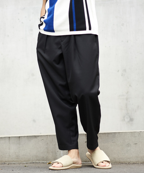 CIAOPANIC(チャオパニック)の「ワイドテーパードクロップドパンツ(その他パンツ・メンズ・ライトグレー/ブラック/ベージュ・MEDIUM/LARGE)」の2枚目の写真