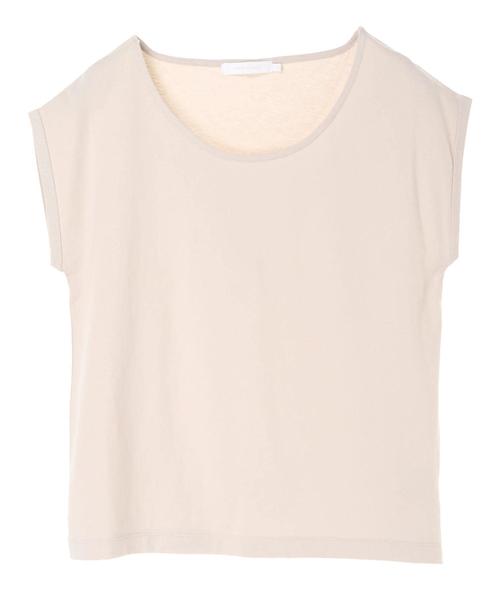 AMERICAN HOLIC（アメリカンホリック）の「USAコットンクルーネックTEE（Tシャツ/カットソー・レディース・ブラック/ベージュ/イエロー/オフホワイト/ピンク系その他2/カーキ・M/L）」の15枚目の写真