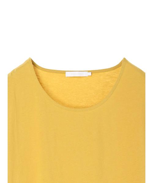 AMERICAN HOLIC（アメリカンホリック）の「USAコットンクルーネックTEE（Tシャツ/カットソー・レディース・ブラック/ベージュ/イエロー/オフホワイト/ピンク系その他2/カーキ・M/L）」の9枚目の写真