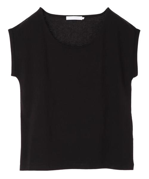 AMERICAN HOLIC（アメリカンホリック）の「USAコットンクルーネックTEE（Tシャツ/カットソー・レディース・ブラック/ベージュ/イエロー/オフホワイト/ピンク系その他2/カーキ・M/L）」の8枚目の写真