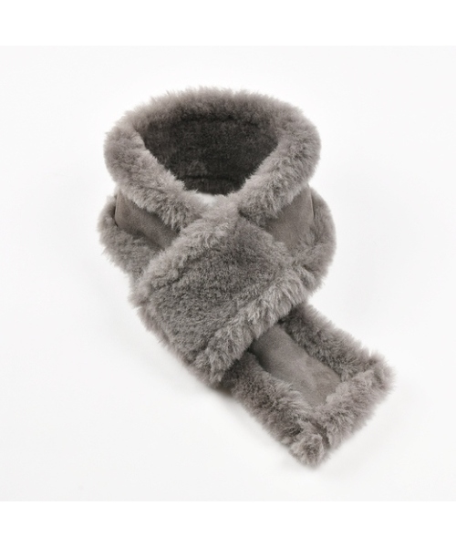 CONTROL FREAK（コントロールフリーク）の「ムートンマフラー（マフラー・レディース・ブラック/グレー/キャメル・FREE）」の2枚目の写真