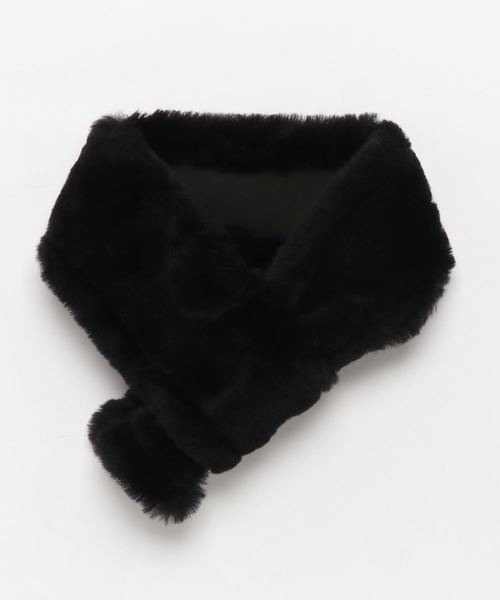 CONTROL FREAK（コントロールフリーク）の「ムートンマフラー（マフラー・レディース・ブラック/グレー/キャメル・FREE）」の9枚目の写真