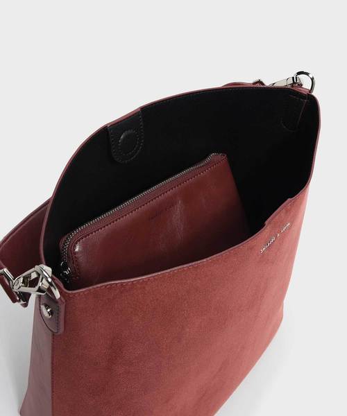 CHARLES & KEITH(チャールズ & キース)の「トップハンドルバッグ / TOP HANDLE BAG(ショルダーバッグ・レディース・レッド/マルチ・L)」の6枚目の写真