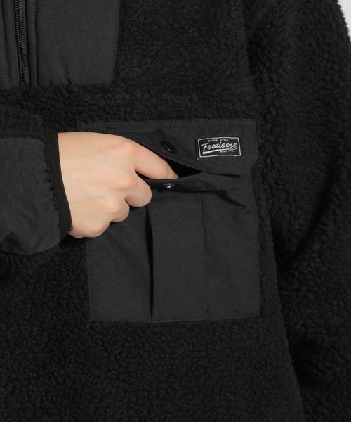 niko and...（ニコアンド）の「ボアハーフジッププルオーバー（その他トップス・メンズ・レッド/ブラック/オフホワイト・LARGE/MEDIUM）」の10枚目の写真