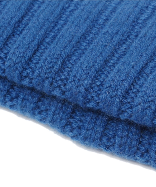 BEAMS BOY（ビームスボーイ）の「□Cableami×BEAMS BOY / カシミヤ リブワッチキャップ（ニットキャップ/ビーニー・レディース・イエロー/ロイヤルブルー/ワイン・ONE SIZE）」の6枚目の写真