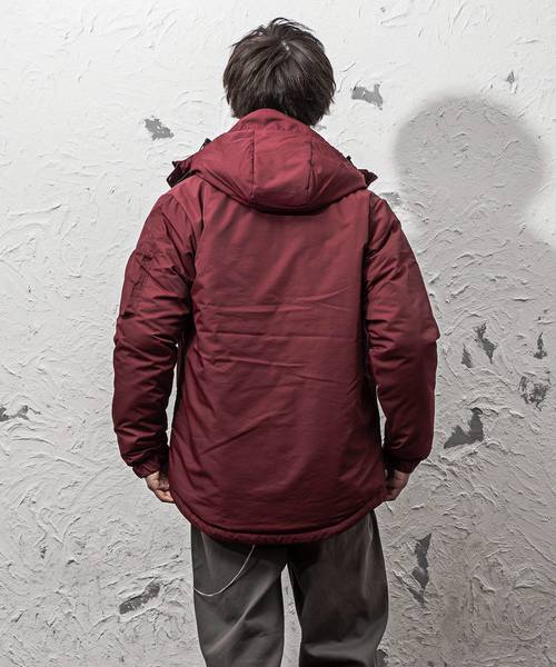 MinoriTY(マイノリティ)の「バテッドモッズコート 中綿(ダウンジャケット/コート・メンズ・ブラック/カーキ/ワイン・M/L)」の8枚目の写真