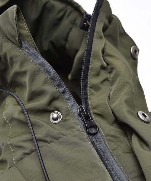 MinoriTY(マイノリティ)の「バテッドモッズコート 中綿(ダウンジャケット/コート・メンズ・ブラック/カーキ/ワイン・M/L)」の5枚目の写真