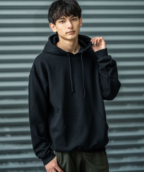 JERZEES ジャージーズ パーカー XL 黒 パーカー 「JERZEES⁄ジャージーズ」裏起毛プルパーカー メンズ レディース