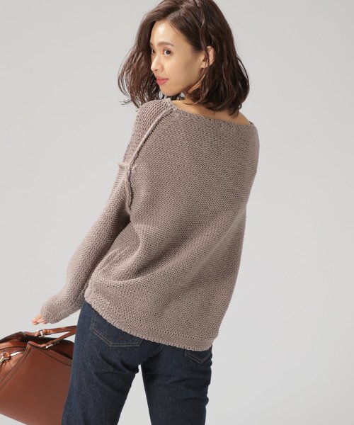 BAYFLOW(ベイフロー)の「3Gワイドテープニットプルオーバー(ニット/セーター・レディース・ライトグリーン/モカ・MEDIUM/SMALL)」の9枚目の写真