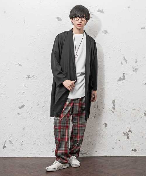 MinoriTY（マイノリティ）の「ブリットチェックワイドテーパードパンツ（その他パンツ・メンズ・ブラウン/グレー/グリーン・M/L）」の5枚目の写真