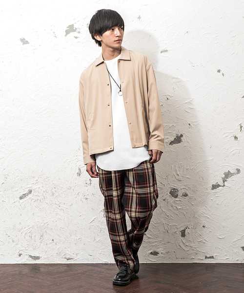 MinoriTY（マイノリティ）の「ブリットチェックワイドテーパードパンツ（その他パンツ・メンズ・ブラウン/グレー/グリーン・M/L）」の7枚目の写真