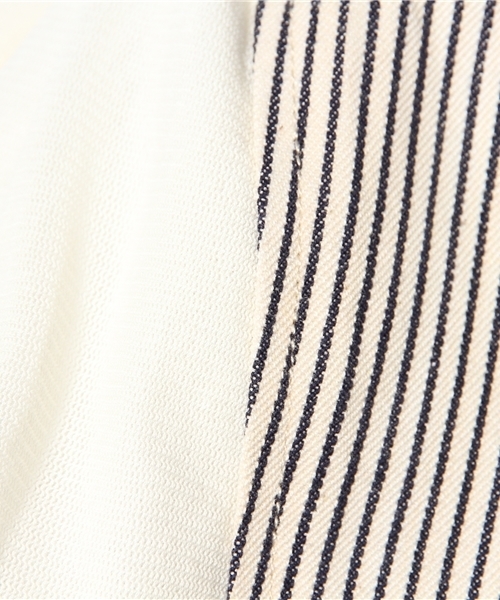 Ray BEAMS（レイビームス）の「○Ray BEAMS / バックチュール ヒッコリースカート（スカート・レディース・オフホワイト・1/0）」の4枚目の写真