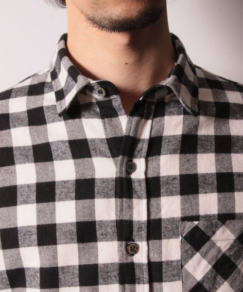 COMMONWARE AMERICAN RAG CIE&Magine(コモンウェアアメリカンラグシーアンド マージン)の「AMERICAN RAG CIE&Magine COMMONWARE ブロックチェックシャツ:(シャツ/ブラウス・メンズ・ホワイト/グリーン/バーガンディー・44/46/48)」の8枚目の写真
