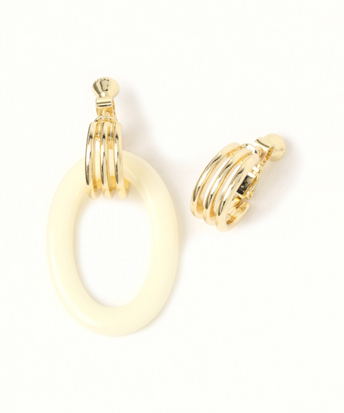 niko and...(ニコアンド)の「4WAY着せ替えイヤリング(イヤリング・レディース・ダークブラウン/パープル/ネイビー/ブラウン/オレンジ/グリーン・0)」の7枚目の写真