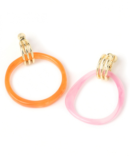 niko and...(ニコアンド)の「4WAY着せ替えイヤリング(イヤリング・レディース・ダークブラウン/パープル/ネイビー/ブラウン/オレンジ/グリーン・0)」の8枚目の写真