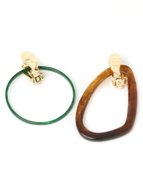 niko and...(ニコアンド)の「4WAY着せ替えイヤリング(イヤリング・レディース・ダークブラウン/パープル/ネイビー/ブラウン/オレンジ/グリーン・0)」の14枚目の写真