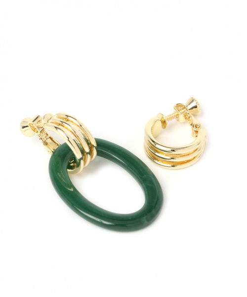 niko and...(ニコアンド)の「4WAY着せ替えイヤリング(イヤリング・レディース・ダークブラウン/パープル/ネイビー/ブラウン/オレンジ/グリーン・0)」の15枚目の写真