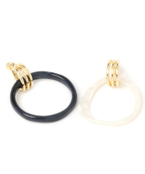 niko and...(ニコアンド)の「4WAY着せ替えイヤリング(イヤリング・レディース・ダークブラウン/パープル/ネイビー/ブラウン/オレンジ/グリーン・0)」の16枚目の写真