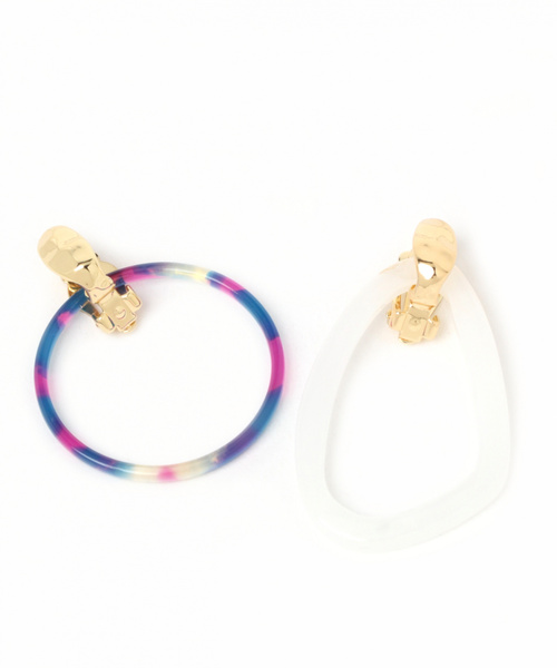 niko and...(ニコアンド)の「4WAY着せ替えイヤリング(イヤリング・レディース・ダークブラウン/パープル/ネイビー/ブラウン/オレンジ/グリーン・0)」の18枚目の写真