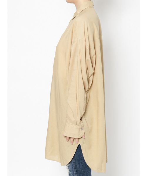 Ungrid（アングリッド）の「ビッグルーズシャツ（シャツ/ブラウス・レディース・ベージュ/オフホワイト・FREE）」の8枚目の写真