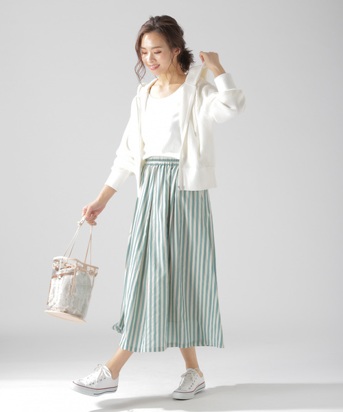BAYFLOW(ベイフロー)の「ワッフルパーカー(パーカー・レディース・オフホワイト/チャコール・SMALL/MEDIUM)」の12枚目の写真