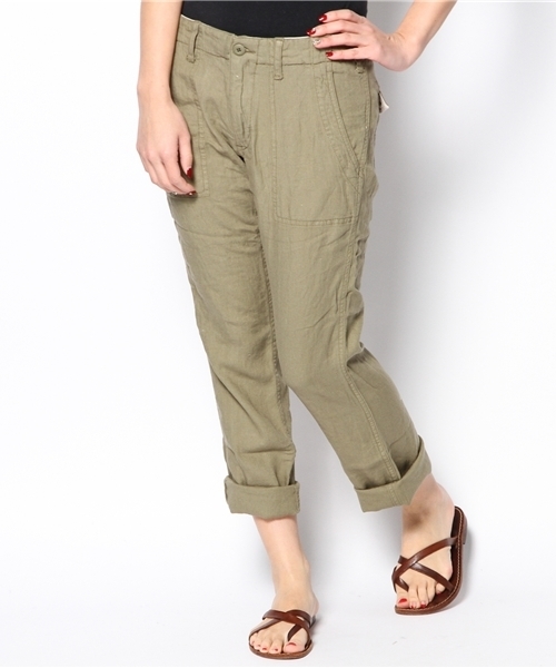 goa（ゴア）の「ミリタリーイージーパンツ（カーゴパンツ・レディース・ベージュ/ナチュラル/カーキ・FREE）」の3枚目の写真