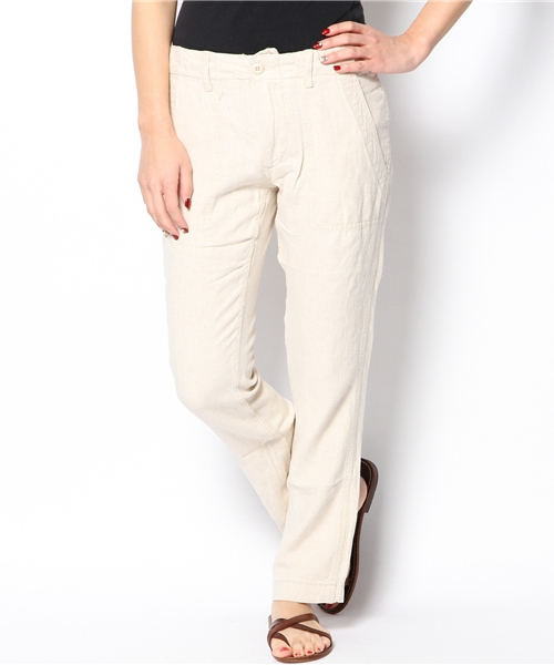 goa（ゴア）の「ミリタリーイージーパンツ（カーゴパンツ・レディース・ベージュ/ナチュラル/カーキ・FREE）」の4枚目の写真