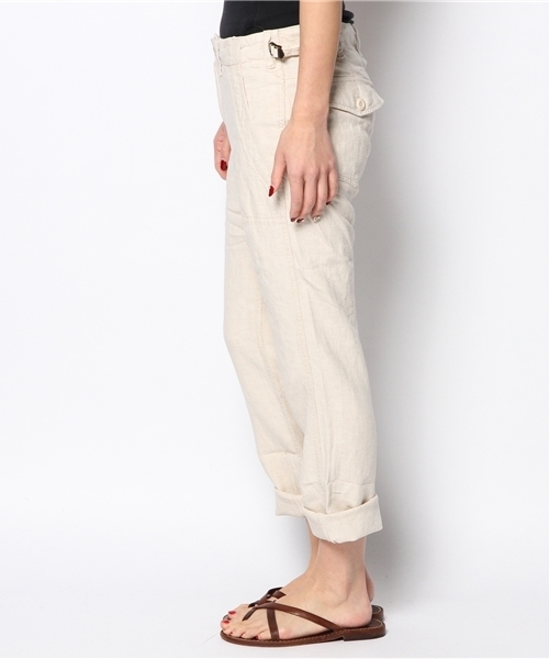 goa（ゴア）の「ミリタリーイージーパンツ（カーゴパンツ・レディース・ベージュ/ナチュラル/カーキ・FREE）」の5枚目の写真