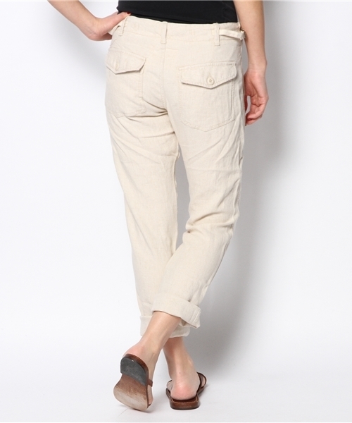goa（ゴア）の「ミリタリーイージーパンツ（カーゴパンツ・レディース・ベージュ/ナチュラル/カーキ・FREE）」の6枚目の写真