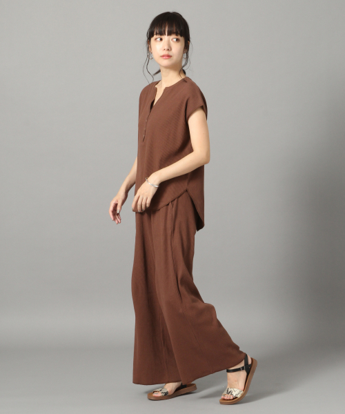 LOWRYS FARM(ローリーズファーム)の「リブヘンリーSETUP 838113(つなぎ/オールインワン・レディース・ブラック/ブラウン/アイボリー/チャコールグレー・FREE)」の11枚目の写真