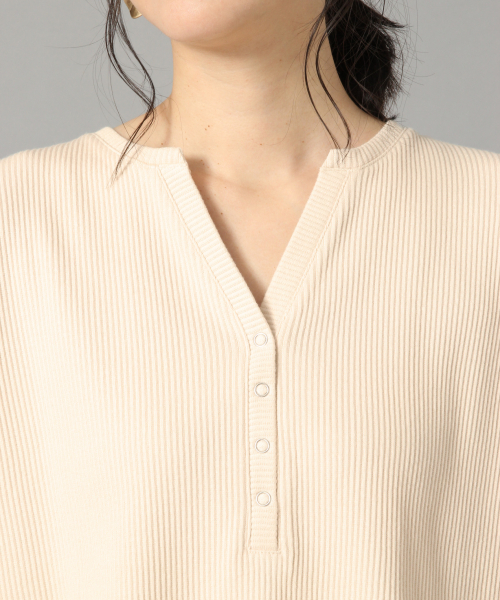 LOWRYS FARM(ローリーズファーム)の「リブヘンリーSETUP 838113(つなぎ/オールインワン・レディース・ブラック/ブラウン/アイボリー/チャコールグレー・FREE)」の14枚目の写真