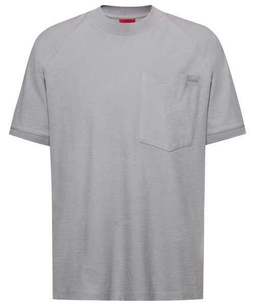 HUGO(ヒューゴ)の「メンズ オーバーサイズフィット ラグランスリーブ Tシャツ(Tシャツ/カットソー・メンズ・グレー系その他/ブラック・L/S/M/XL/XS/XXL)」の9枚目の写真