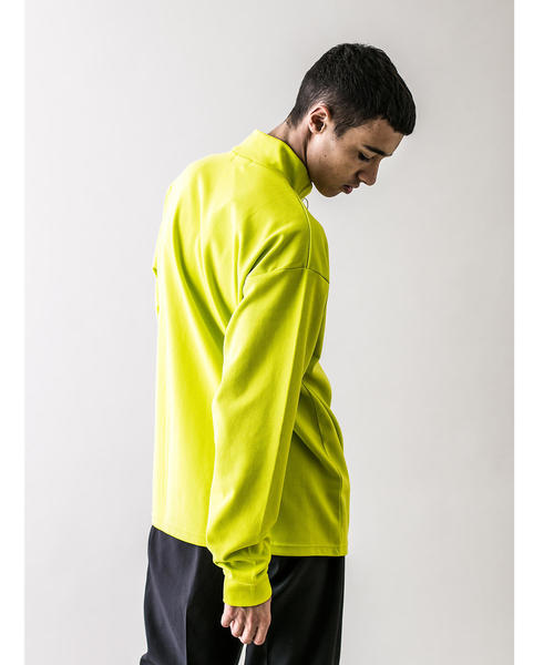 MONKEY TIME（モンキータイム）の「＜monkey time＞ TC/PONTI HALF ZIP/ハーフジップカントソー（Tシャツ/カットソー・メンズ・ライム/ホワイト/ブラック・S/M/XL/L）」の9枚目の写真